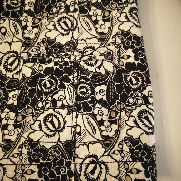 Liz Claiborne Ladies Size Large 100% Linen Black/White/Tan Blazer - Picture 6 of 15